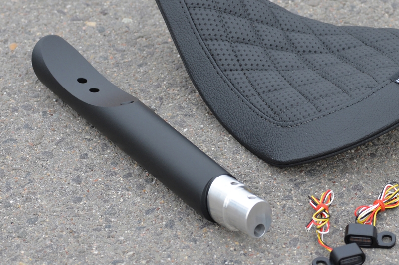 Bobber Sitz-Kit in schwarz Sitz, Twin Shock
